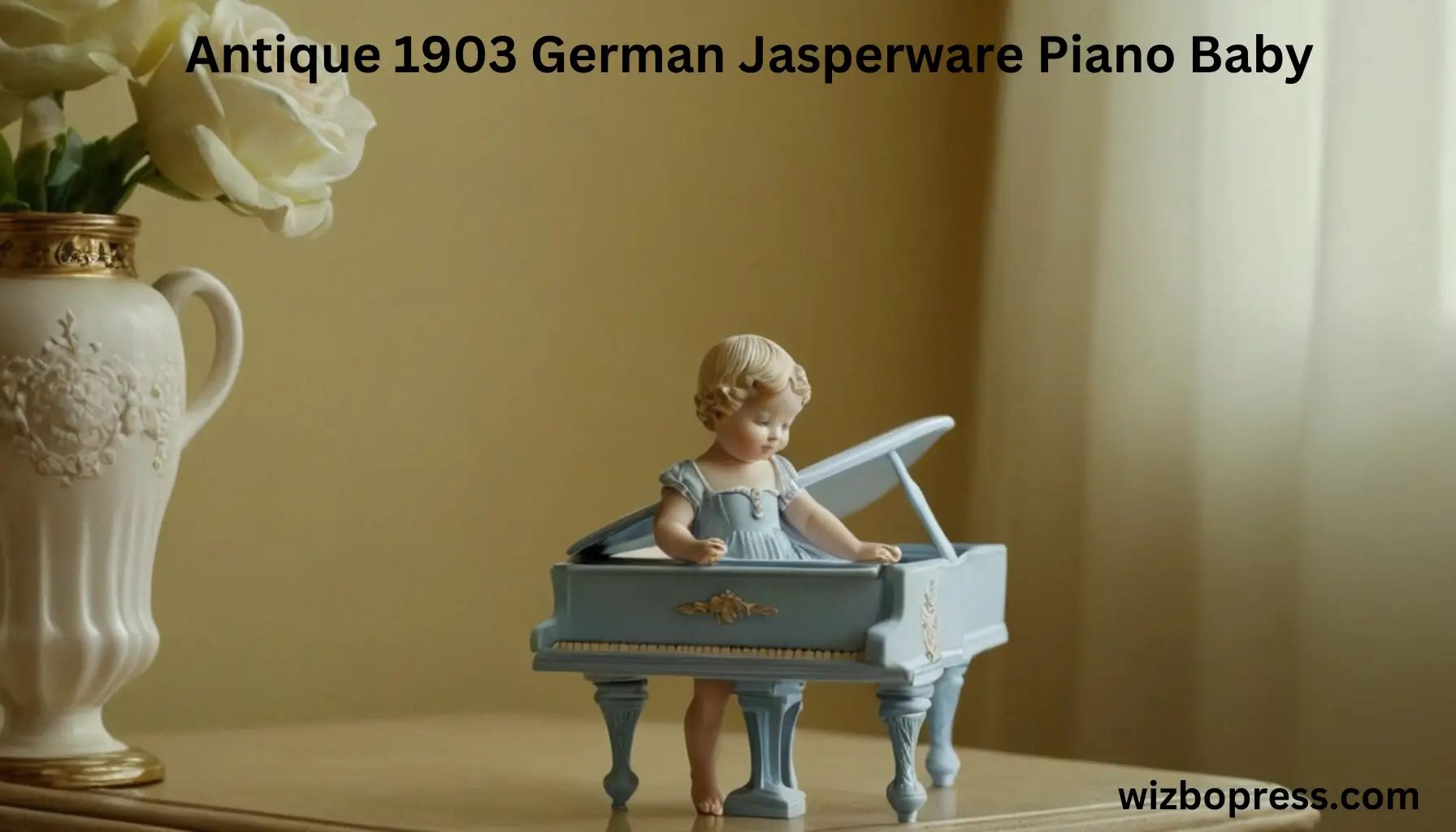 antique 1903 german jasperware piano baby