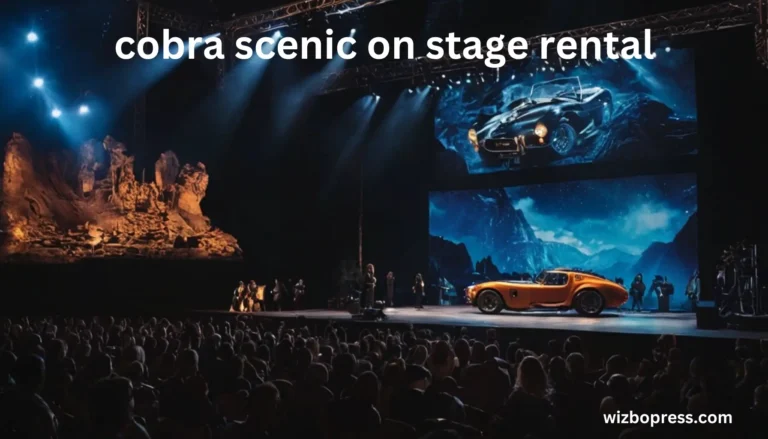 cobra scenic on stage rental