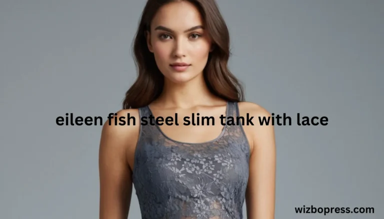 eileen fish steel slim tank with lace