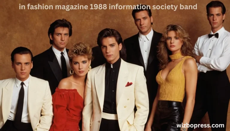 in fashion magazine 1988 information society band